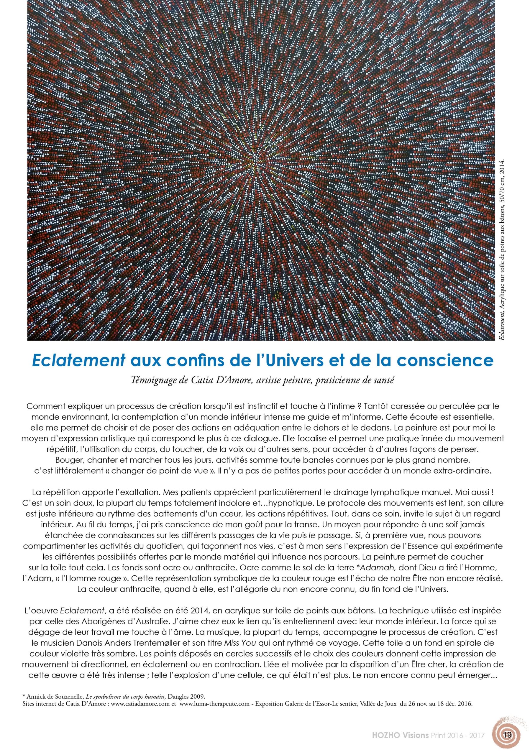 Article, Catia D'Amore, revue Hozho